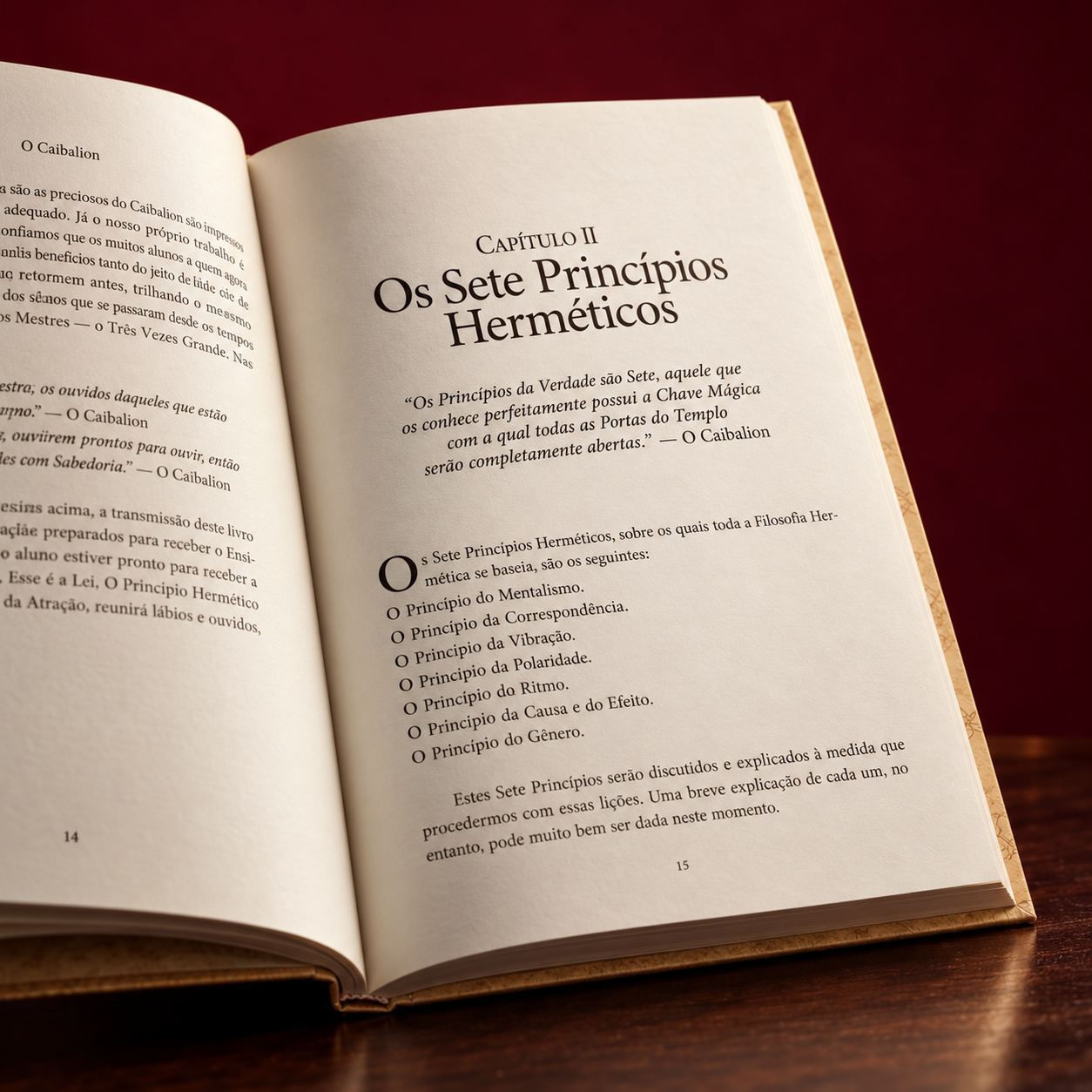 Capitulo Os Sete Principios Hermeticos de O Caibalion